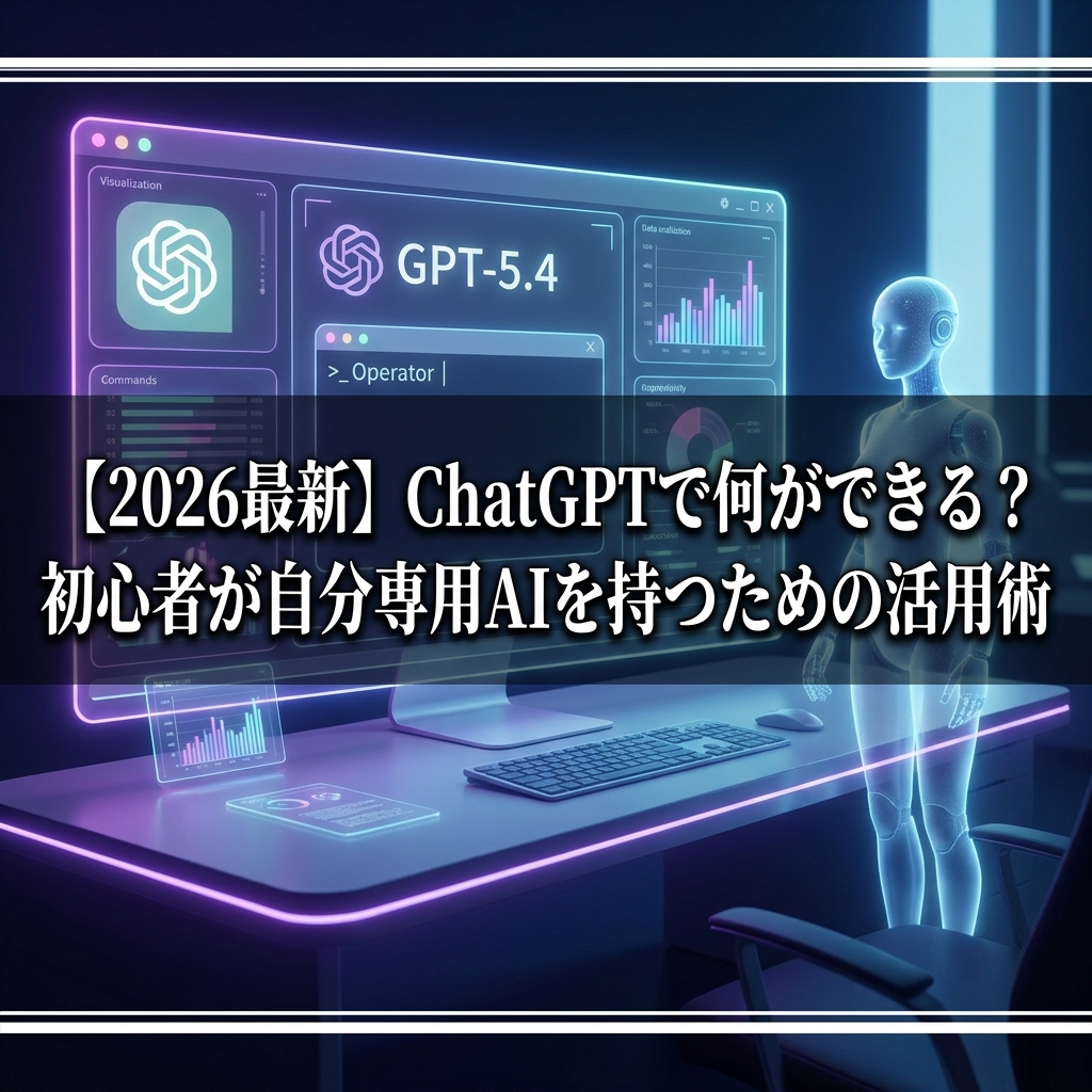 【2026最新】ChatGPTで何ができる_初心者が自分専用AIを持つための活用術