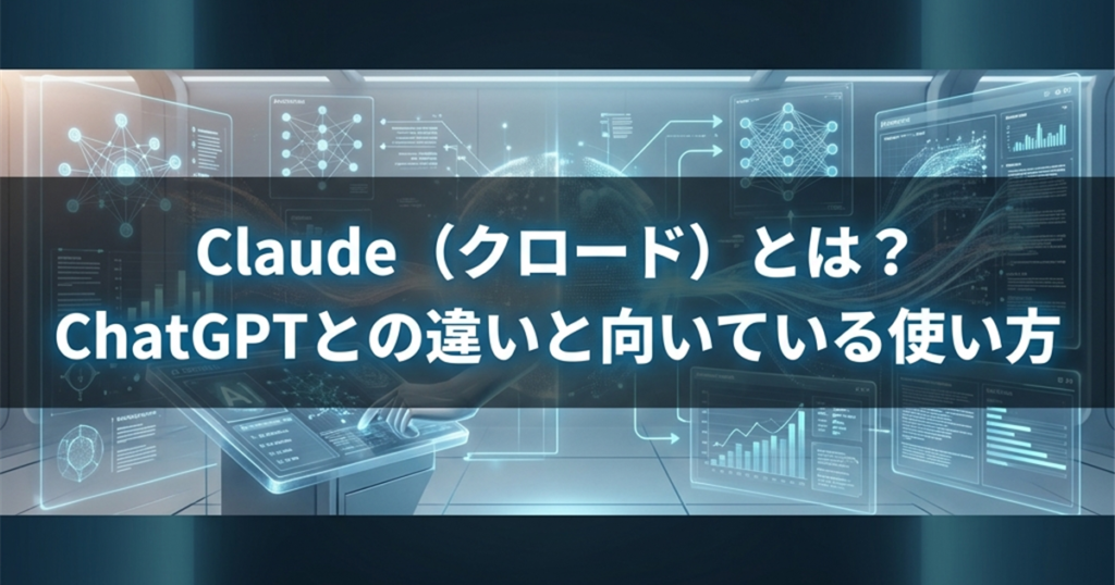 Claude（クロード）とは？ChatGPTとの違いと向いている使い方